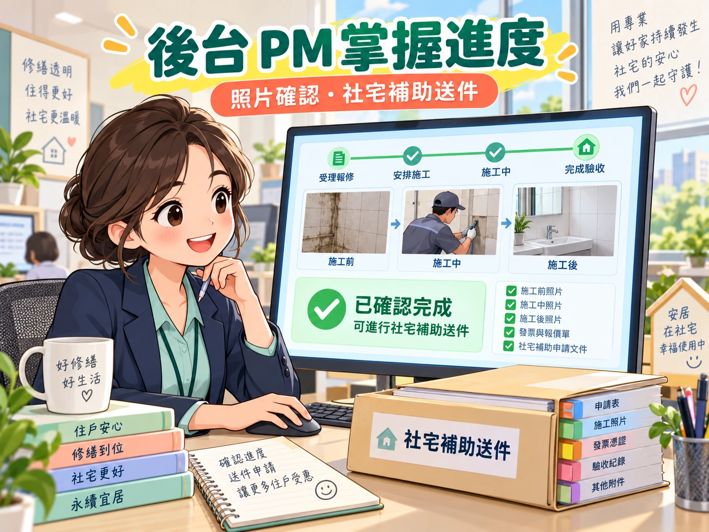 後台 PM 掌握進度與補助送件