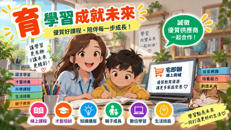 育｜教育學習新版合作影片畫面